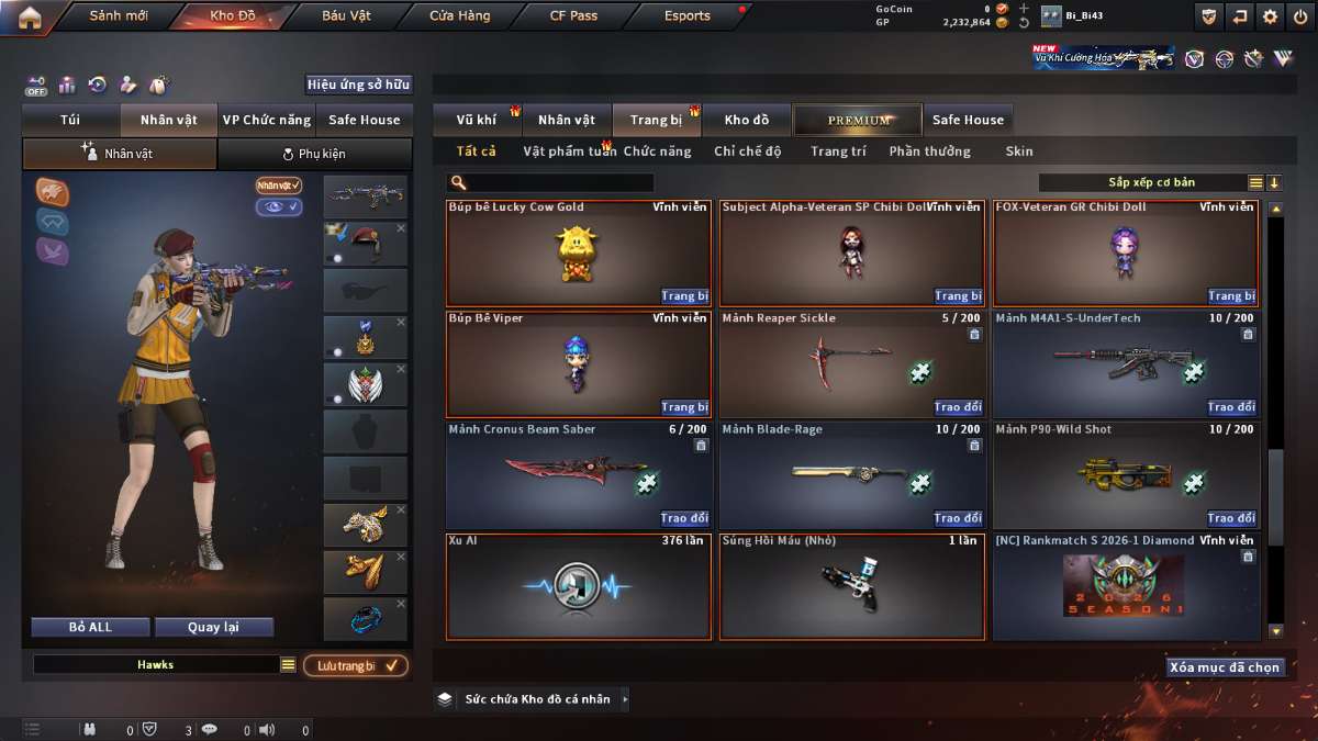shop acc cf uy tin gia re